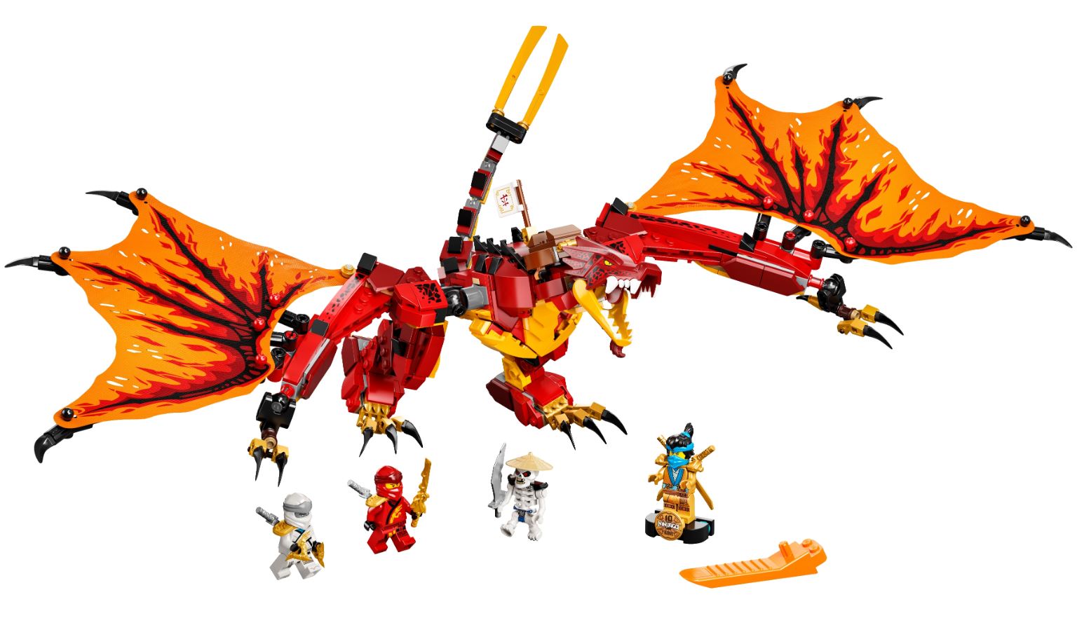 Конструктор LEGO Ninjago атака огненного дракона 71753
