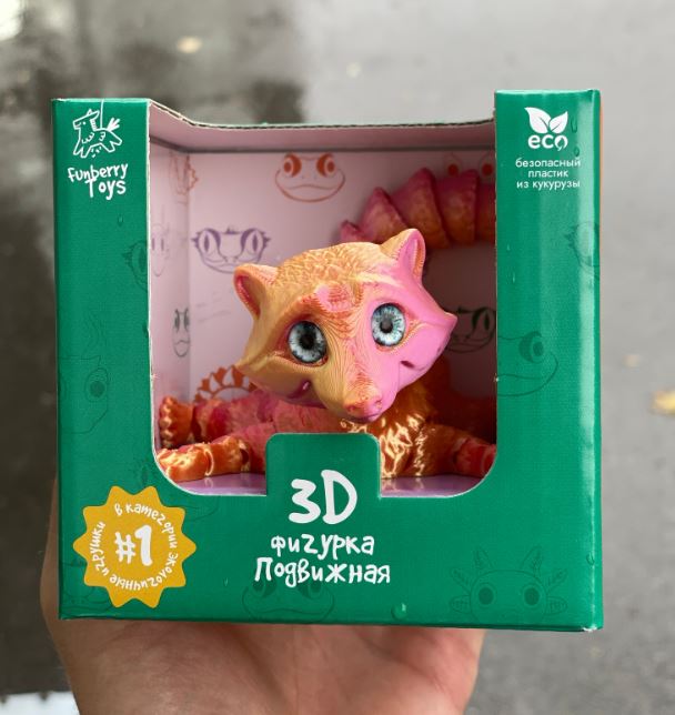 Каталог :: Игротека :: Животные :: 3Д игрушка "Енот Крокет", цвета в ...