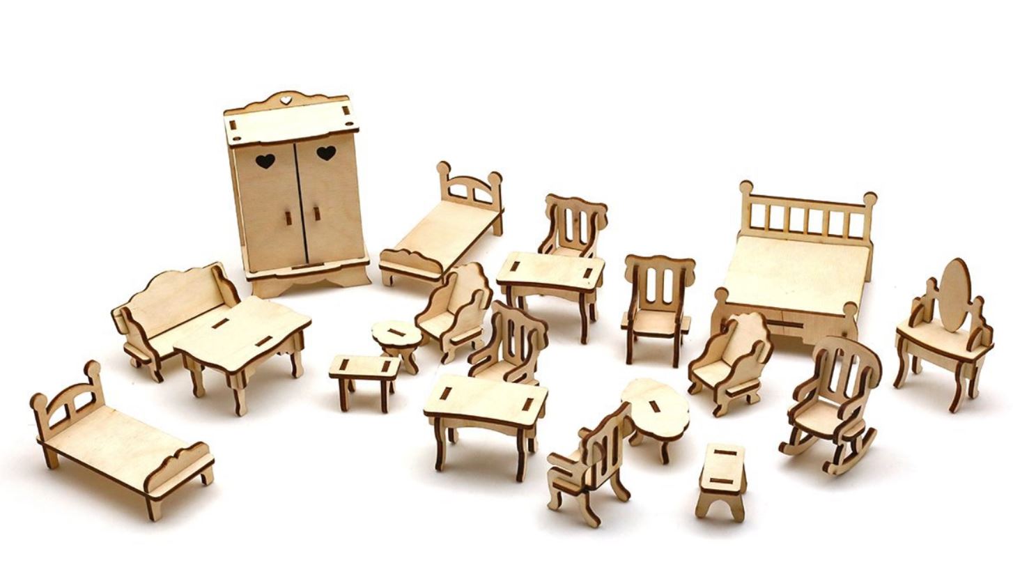 деревянная игрушечная мебель для детей