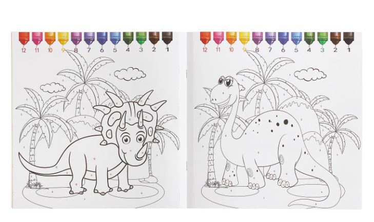 Игра Книга Раскрасок с Динозаврами