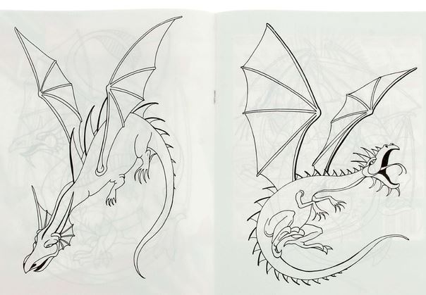 Картинки раскраски драконы (55 фото)