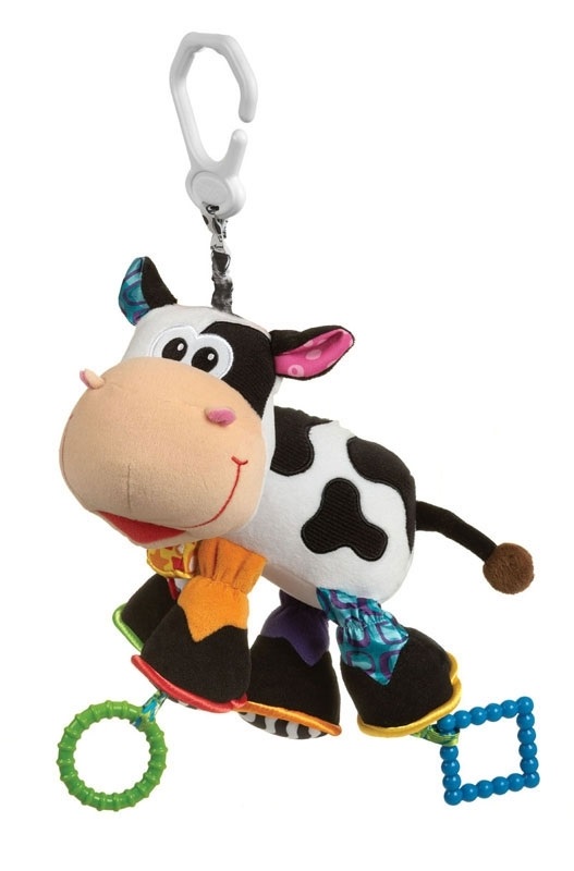 Игрушки крепящиеся. Подвесная игрушка Playgro корова. Игрушка-подвеска Playgro ослик. Подвеска красная корова. Игрушки Playgro ночник.
