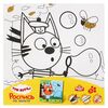 Холст для росписи "Три кота. Коржик", 15 см на 15 см