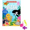 Многоразовые наклейки с заданиями и игрушкой "Океан"