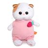 Мягкая игрушка BUDI BASA "Кошка Ли-Ли BABY в розовом комбинезоне с клубничкой", 20 см