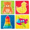 Пазл для малышей "Игрушки" 4 шт в наборе