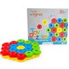 Развивающая игрушка для малышей "Снежинка", 20 деталей