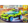 Конструктор Bela 3 в 1 "Creator. Суперскоростной раллийный автомобиль", 241 деталь