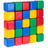 Набор цветных кубиков 12 см x 12 см, 25 штук