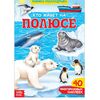 Книжка-раскладушка "Кто живет на полюсе", 40 многоразовых наклеек