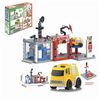 Игровой набор "Автосервис", машина инерц.1шт, 57 деталей