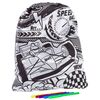 Мешок для сменки под раскраску "Speed race"