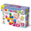Mini конструктор из мягких кирпичиков для малышей, 12 деталей