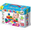 Mini конструктор из мягких кирпичиков для малышей, 15 деталей