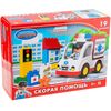 Конструктор для малышей "Скорая помощь", 19 деталей