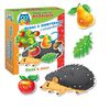 Игры с липучками + шнуровка "Ежик в лесу" 3 в 1
