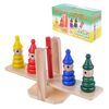Игрушка из дерева "Весы - пирамидки"