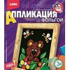 Аппликация фольгой "Любопытный мишка"