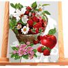 Роспись по номерам и алмазная вышивка "Корзина", 30 х 40 см