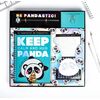 Набор PANDA, ежедневник A5 40 листов, планинг, ручка, скрепки, стикеры