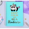 Ежедневник с тиснением А5 "Keep calm and be a pandicorn", 60 листов