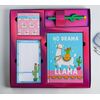 Канцелярский набор "NO DRAMA LLama. Ежедневник, планинг, блок бумаг и ручка"