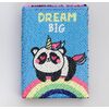 Блокнот с пайетками А6 "DREAM BIG", 78 листов
