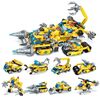 Конструктор-трансформер 1TOY Blockformers  "Мегастроймобиль", комплект из 8 шт