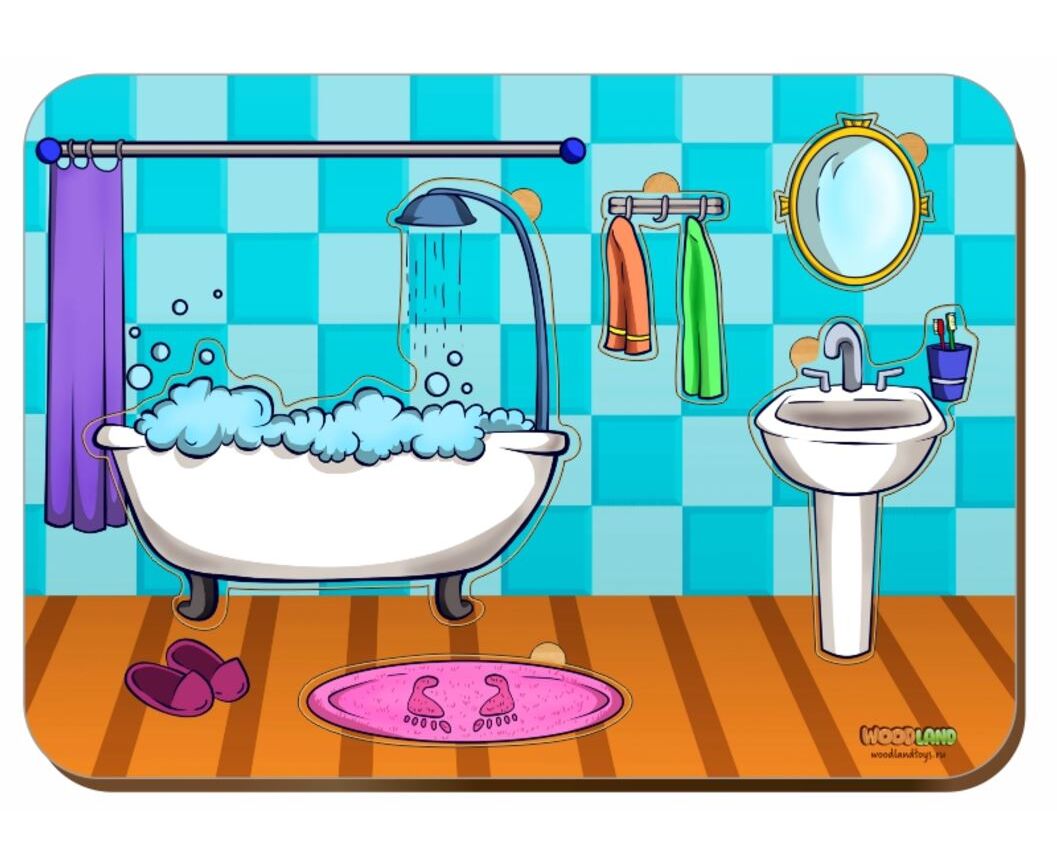 Картинки ванной для детей