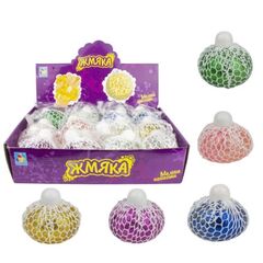 Лизун-мялка "Жмяка", в сетке, диаметр 7 см, в ассортименте