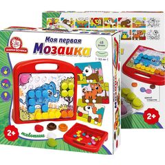 Мозаика для самых маленьких, 48 фишек и 8 карточек