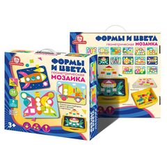 Мозаика для самых маленьких, 54 фишки и 8 карточек