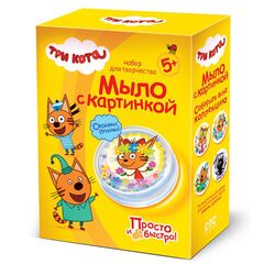 Делаем мыло с картинкой "Три кота. Карамелька"