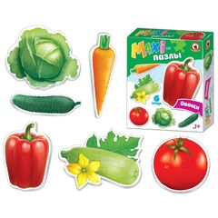 Maxi-пазлы для малышей "Овощи", 6 штук