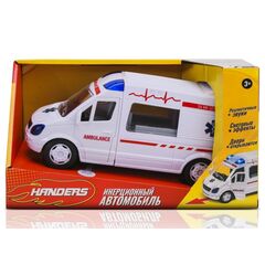 Инерционный автомобиль "Скорая помощь", 25 см, откр. двери, свет, звук