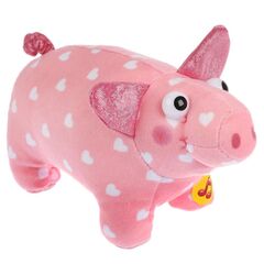 Игрушка мягкая "Деревяшки. Поросенок Хрю" 19 см с музыкальным чипом