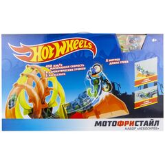 Трек с инерционными мотоциклами "Hot Wheels Мотофристайл", набор "Небоскреб"