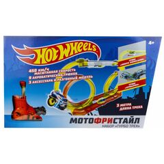 Трек с инерционными мотоциклами "Hot Wheels Мотофристайл", набор "Турбо Трек"