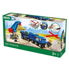 BRIO Деревянная железная дорога "Полицейский транспорт", 17 деталей