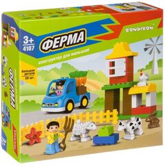 Конструктор Bondibon для малышей "Ферма", 39 деталей