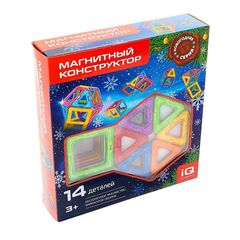 Магнитный конструктор "Зимняя серия", 14 деталей