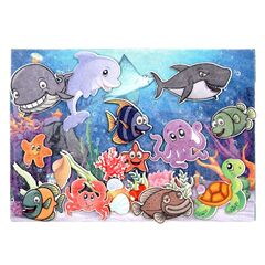 Обучающая игра на липучках "Морские животные"