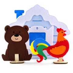Пальчиковый театр "Заюшкина избушка" (герои и домик)