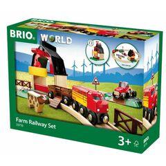 BRIO Деревянная железная дорога "Ферма" 20 элементов