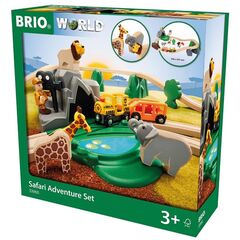 BRIO Деревянная железная дорога "Сафари" 26 элементов