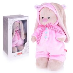 Мягкая игрушка "Зайка Ми в меховом комбинезоне" 32см