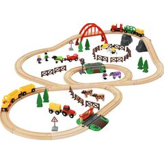 Железная дорога из дерева BRIO "Загородная жизнь"