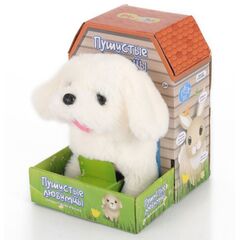 Игрушка на батарейках Mioshi Active "Веселый щеночек", белый