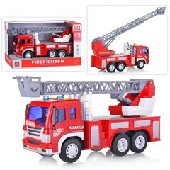 Машина "Пожарная машина" (свет/звук) в коробке 1:16