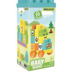 Конструктор для малышей Wader, 20 деталей